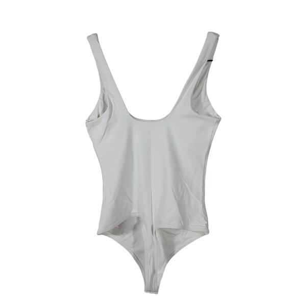 Alix Nyc Sleek White Mott Size M Tank Bodysuit - Picture 3 of 5